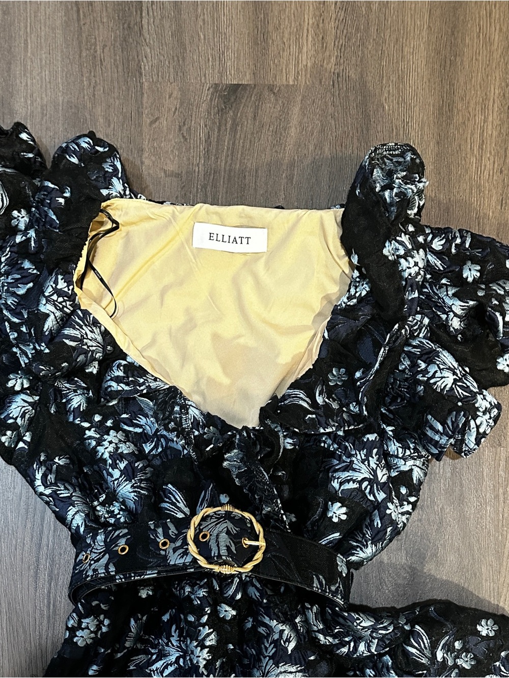 Elliatt Black Floral Ruffled Mini Dress - Picture 6 of 14